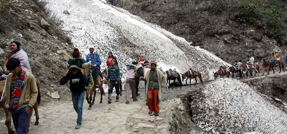 31 जुलाई की रात से बंद हुआ केदारनाथ पैदल मार्ग पर श्रद्धालुओं के लिए यात्रा हुई शुरू