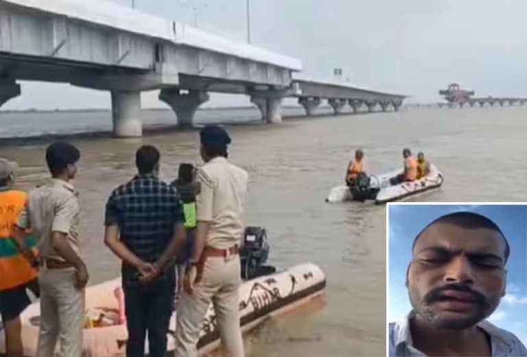 बिहार-पटना में लड़की और भाई को लेकर परेशान युवक गंगा नदी में कूदा